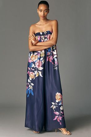 Maeve Printed Fluid Wide-Leg Jumpsuit