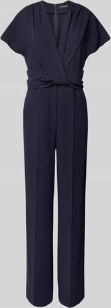 Vera Mont Jumpsuit mit Knotendetail in Dunkelblau, Gr&ouml;&szlig;e 38