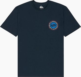 Quiksilver Mens Quiksilver Mens Ev Duality Graphic Short Sleeve T-Shirt - Navy - Size: 40