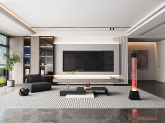 Vente-Unique Colonna di bolle dacqua LED che cambiano colore H. 130 cm Nero - WOBY
