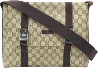 Gucci Pre-owned Cross Body Bags, female, Beige, Size: ONE SIZE Pre-owned Fabric gucci-bags