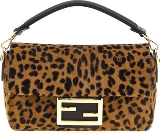 Fendi Baguette Borse A Mano Marrone-Donna