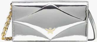MCM Diamond Leather Wallet On Chain
