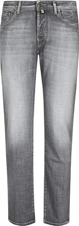 Jacob Cohen Bard Jeans - Heren - Slim Fit Jeans - Grijs - W37 - Katoen - Jeans