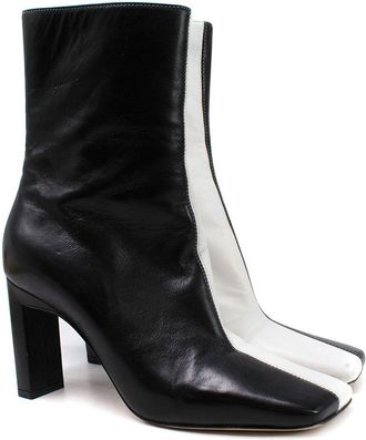 Wandler Two Tone Black and White Ankle Boots Size 36