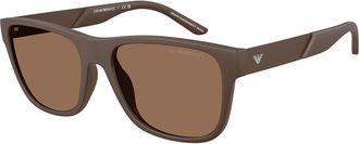 Emporio Armani EA4243F Asian Fit 624373 Mens Sunglasses Brown Size 57