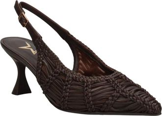 Marc Ellis Zapato de Sal&oacute;n con Punta Abierta Tejido - Shoes - Mujer - Marr&oacute;n - 36 EU