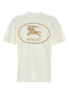 Burberry White Cotton T-shirt