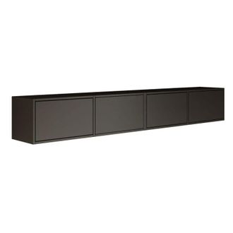 Selsey Selsey Framme - Mobile TV sospeso con quattro ante a ribalta 200 cm, nero
