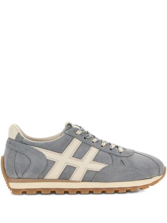 Hogan H671 suede sneakers - women - Calf Suede/Calf Leather/Rubber - 36.5 - Grey