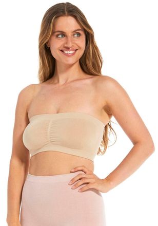 Magic Bodyfashion B&uuml;gelloser BH MAGIC BODYFASHION Comfort Bandeau, Damen, Gr. XL, N-Gr, braun (latte), Obermaterial: 90% Polyamid, 10% Elasthan, figurbetont, BHs B&uuml;gell