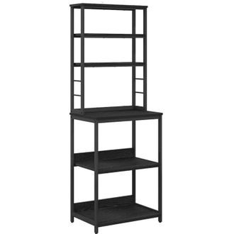 vidaXL Estante De Cocina Roble Negro 60 X 40 X 168 Cm Vidaxl