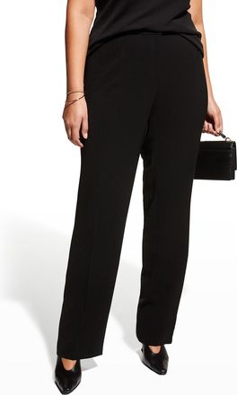 Lafayette 148 New York Plus Size Barrow Straight-Leg Crepe Pants