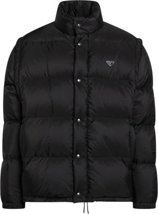 Prada Jassen, Heren, Zwart, S, Nylon, Piumino
