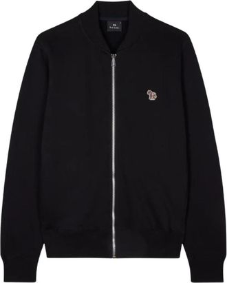Paul Smith Zebra Bomber - Heren - Zomerjassen - Zwart - XL - Katoen - Jassen