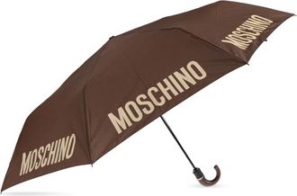 Moschino Opvouwbare paraplu - unisex - Paraplus - Bruin - ONE Size - Leer - Accessoires
