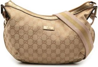 Gucci Pre-owned Shoulder Bags, female, Beige, Size: ONE SIZE Pre-owned Vintage Shoulder Bag