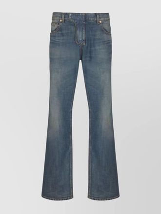Balmain straight leg denim trousers with five pockets