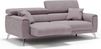 Divani.Store Sof&aacute; con asientos deslizantes impermeable 169 cm rosa