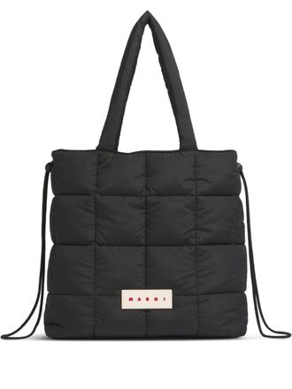 Marni quilted tote bag - Black