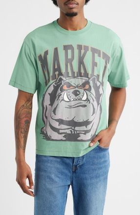 Market Angry Bulldog Graphic T-Shirt in Green at Nordstrom, Size Xx-Large