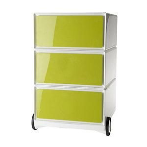 Paperflow Buck Rodante Easybox 3 Cajones Blanco / Verde