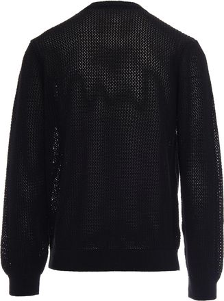 Carhartt Work in Progress Mens Knit Sweater Stockton Black Recycled Cotton Jumpers