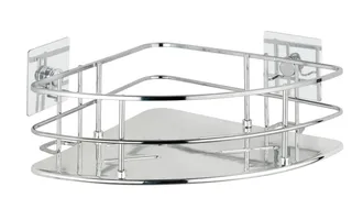 WENKO Quadro Mensola DAngolo Argento 19,3x10x27,5 Cm