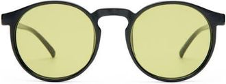 Le Specs Teen Spirit Deux 50mm Round Sunglasses in Black at Nordstrom