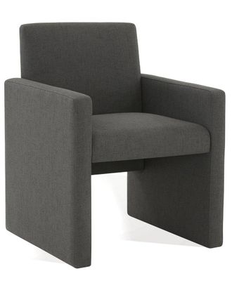Safavieh Couture Maisey Charcoal Linen Arm Chair