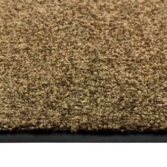 Berkfield Home Pliable Doormat Washable Brown 120x180 cm
