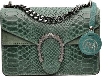 Roberta M Groen Rundleer Tas