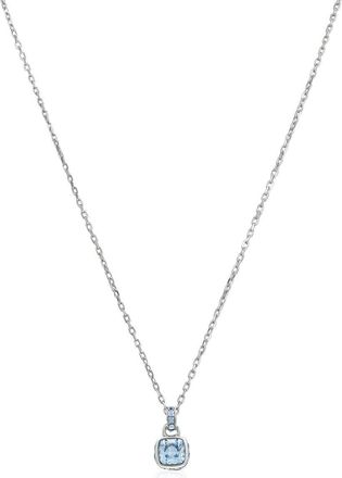 Swarovski Birthstone Pendant Mar Pendant Rhodium Shiny Blue