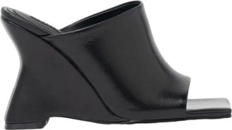 Twentyfourhaitch Heeled Mules met gespsluiting - Dames - Muiltjes - Zwart - 38 EU - Leer - Schoenen