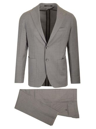 Tagliatore Montecarlo Wool Suit Abiti Grey-Uomo