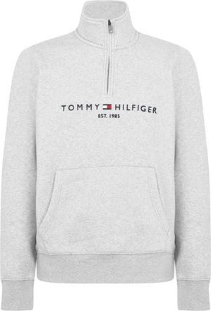 Tommy Hilfiger Sweatshirt met ronde hals en logo voor heren (Grijs)