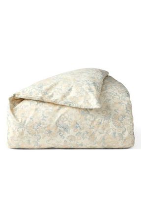 Coyuchi Solana Organic Cotton Duvet Cover in Tidal/doe at Nordstrom, Size King/california King