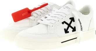 Off-white Mens Bicolor Cotton Low Top Sneakers