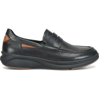 B&oslash;rn Davis Hybrid Penny Loafer in Black Leather at Nordstrom, Size 10.5