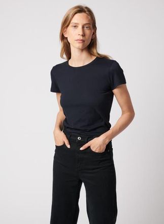 Majestic Filatures Soft Touch Short Sleeve Crewneck T-Shirt in Marine at Nordstrom, Size 1