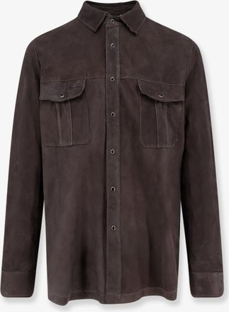 DFour Camicia in suede - DFOUR - gender_Man