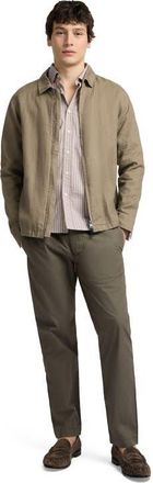 Onia Linen Everyday Jacket in Coffee at Nordstrom, Size Xx-Large