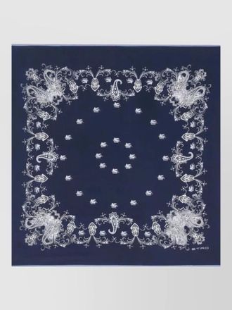 Etro silk print scarf