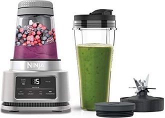 Ninja Batidora Foodi Power Nutri, 2 En 1 Vaso De 700 Ml Y Bol De 400 Ml, Motor Smarttorque Y Tecnolog&iacute;a Auto-iq [cb100eu] - Amazon Vine