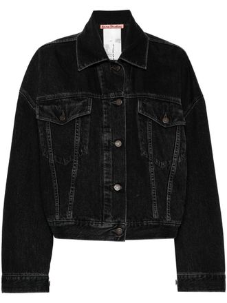 Acne Studios denim trucker jacket - women - Cotton - 36 - Black
