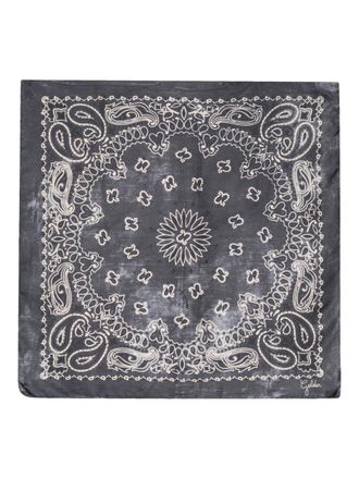 Golden Goose Golden Foulard Paisley Print Silk