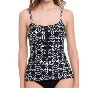Gottex Round Neck Tankini Top In Pro Casablanca