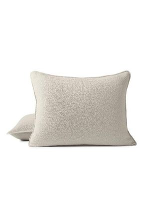 Coyuchi Cascade Organic Cotton Matelass&eacute; Sham in Stone at Nordstrom, Size Standard