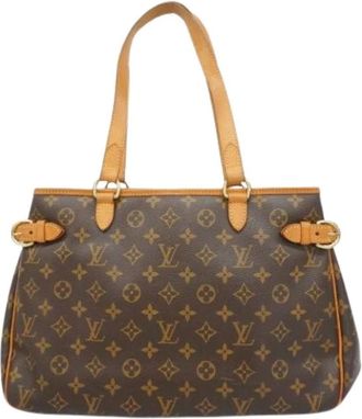 Louis Vuitton Pre-owned Tote Bags, female, Brown, Size: ONE SIZE Pre-owned Batignolles Horizontal Tote Bag