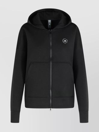 adidas by Stella McCartney scuba hooded polyester blend sweatshirt
